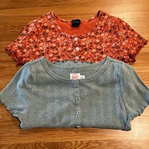 Girls Ribbed Tops Bundle Size L (10–12) Art Class & WonderNation